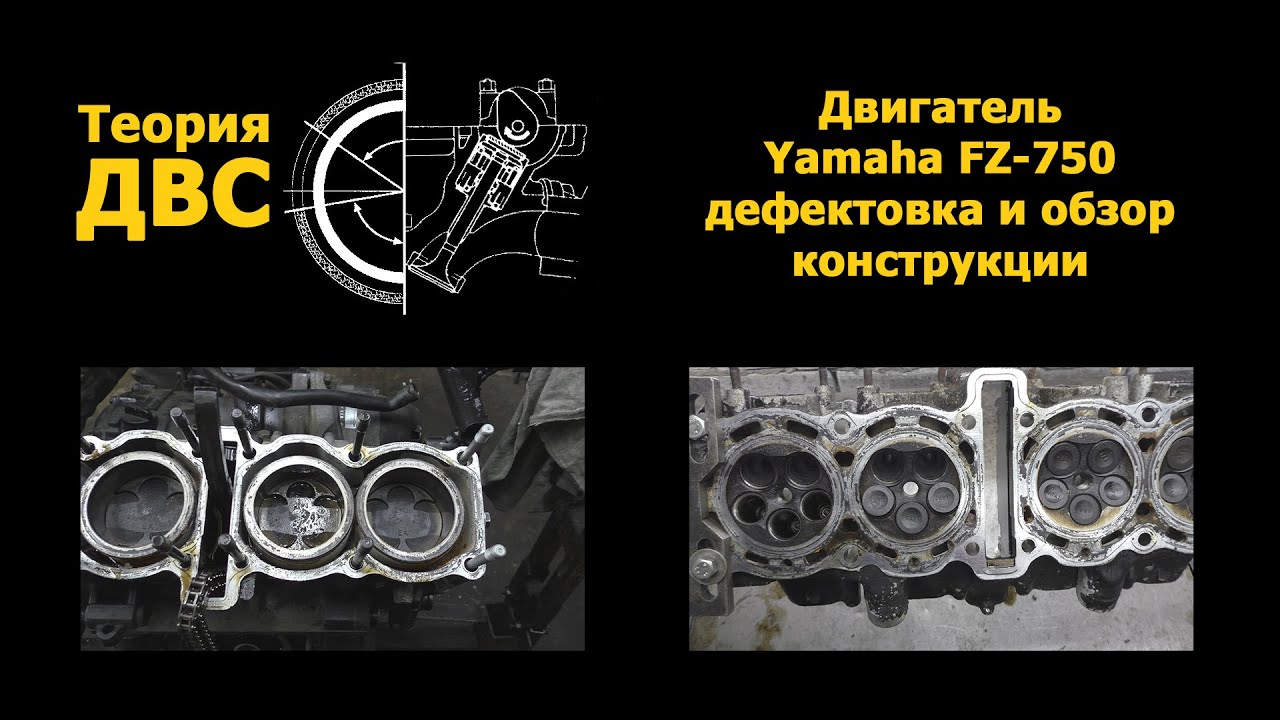 Теория ДВС: Двигатель Yamaha FZ-750 (дефектовка и обзор конструкции)