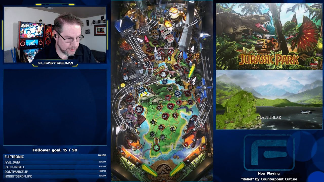 Twitch Episode 1: New Stream, Who Dis? (Stern's Jurassic Park pinball)