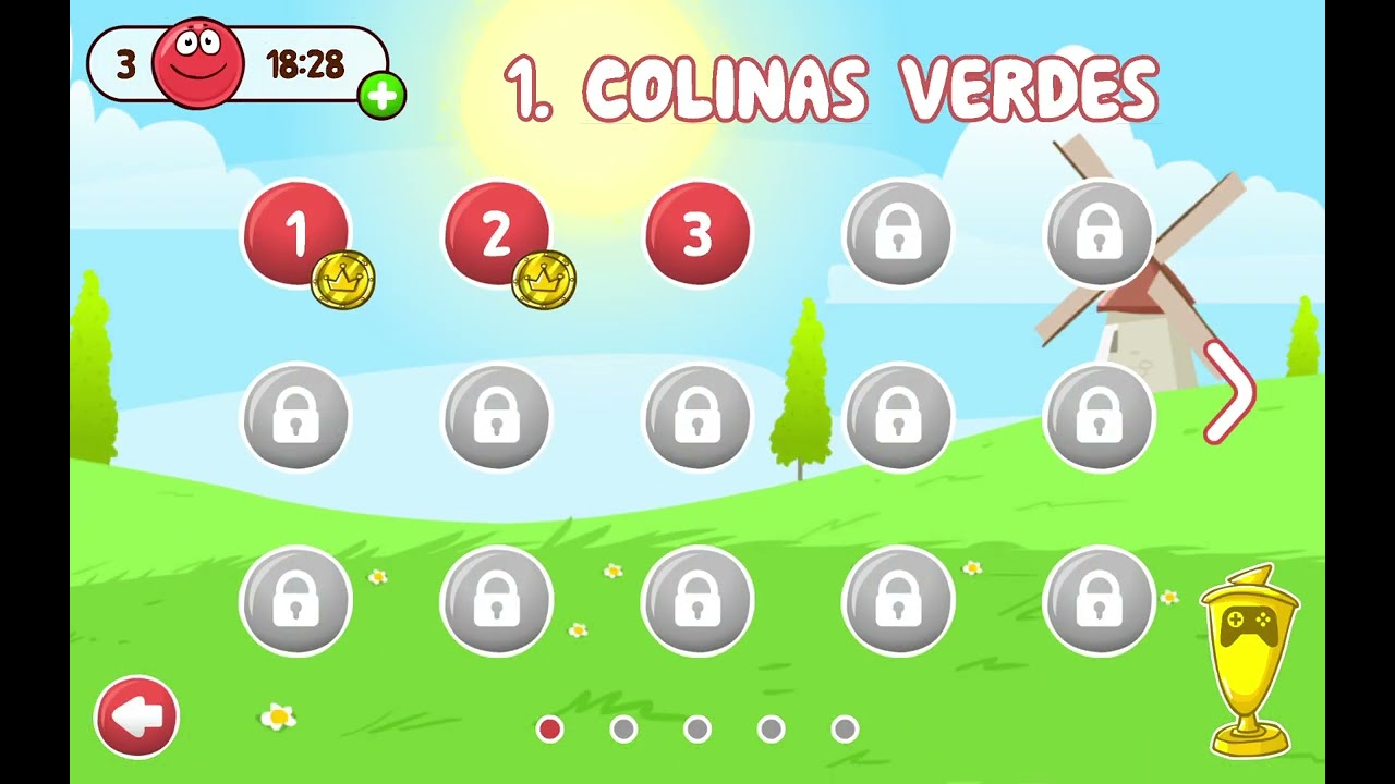 Jugando :RED BALL 4✨️