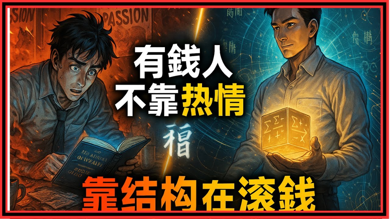 〈《財富方程式》最狠的一句話：有錢人不靠熱情，他們靠結構在滾錢〉｜財商腦外科書摘