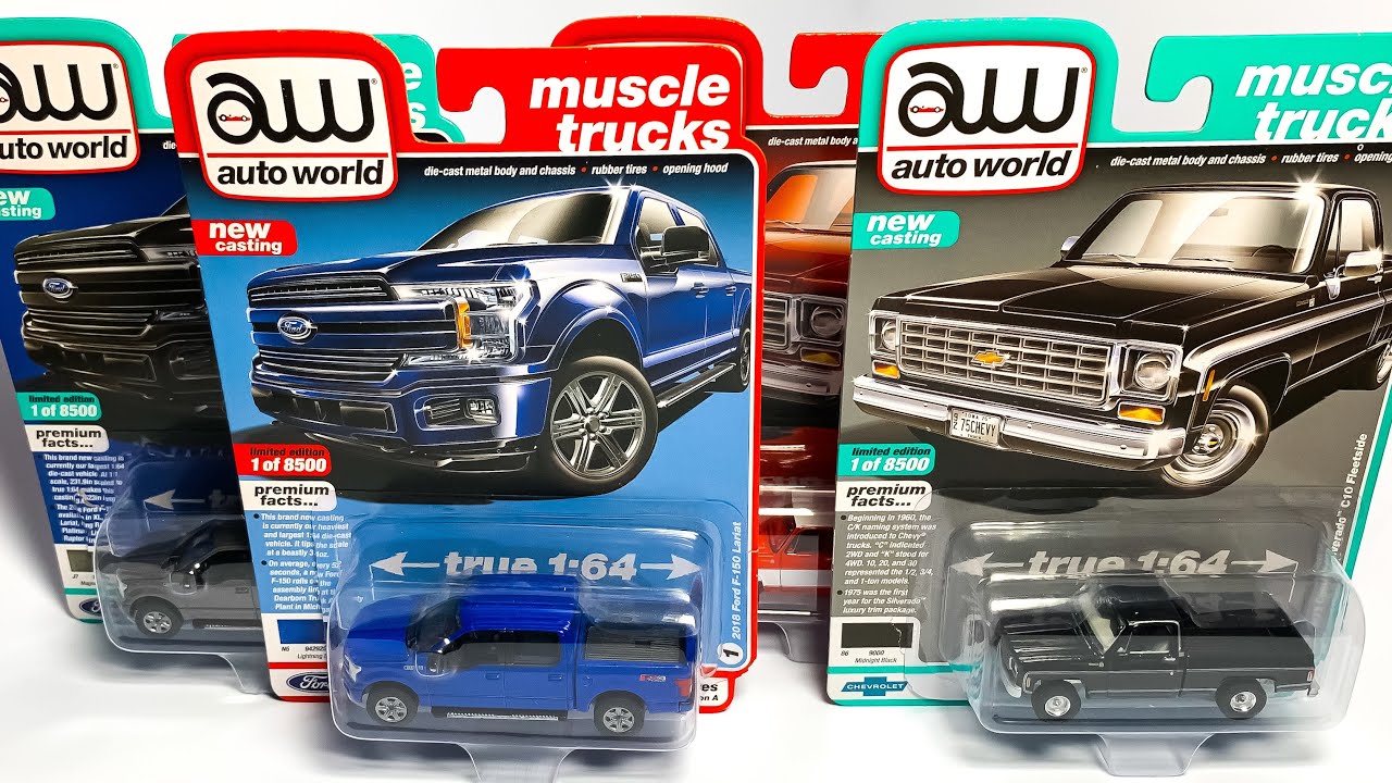 Lamley Preview: Auto World 2019 Premium Release 4 & brand new Ford & Chevy Pickups