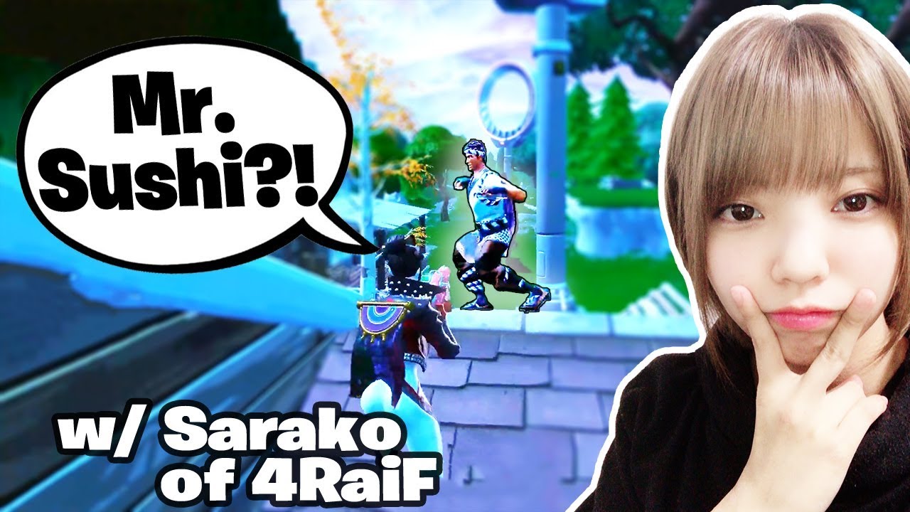 [Fortnite]Japanese Girl's Funny Stream Sniper Returns! + Epic Victory Royale w/ Sarako of 4Raif