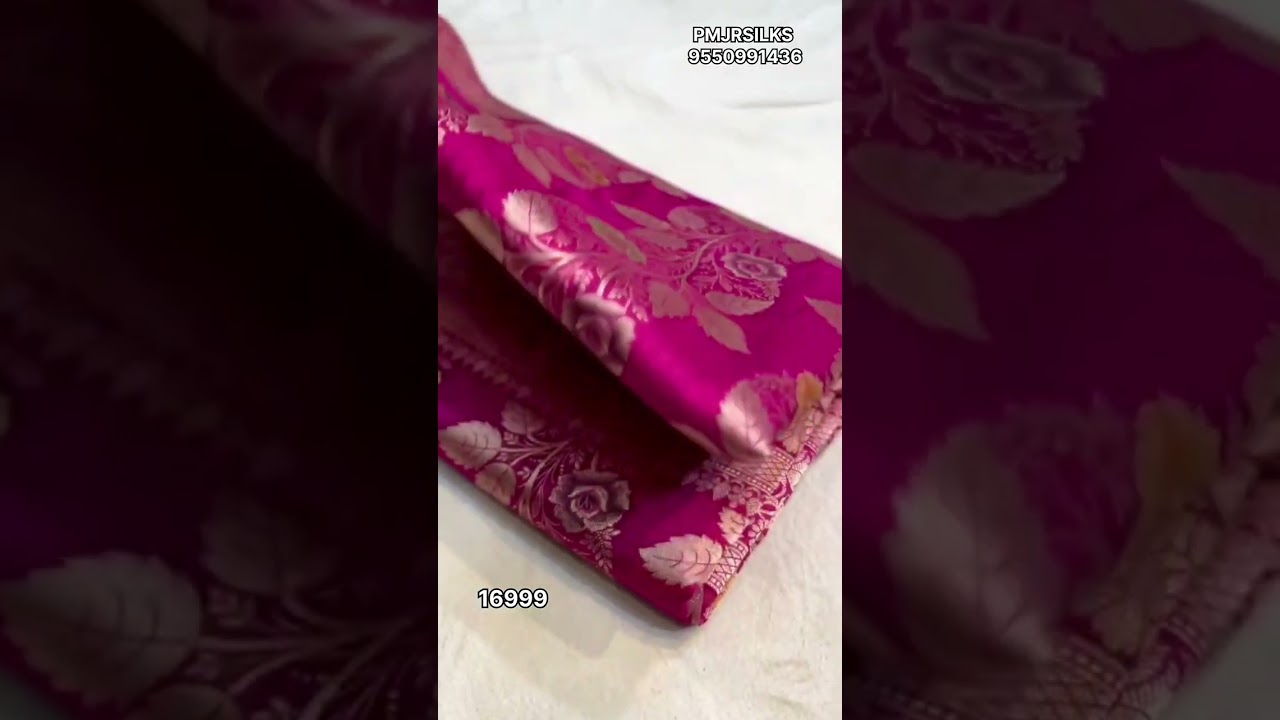 12 Mar 2026||Pure banarasi silk sarees prices||jhanvikafashionsandvlogs |pmjrsilks