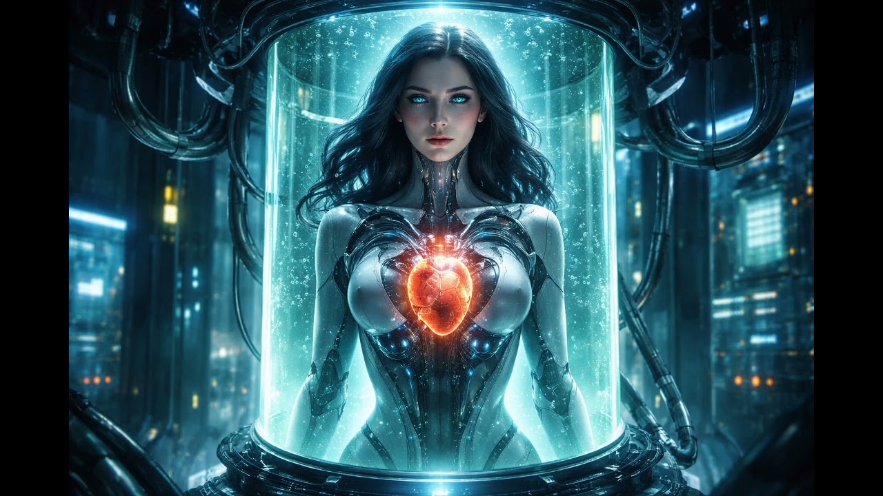 Neon Circuit Heart