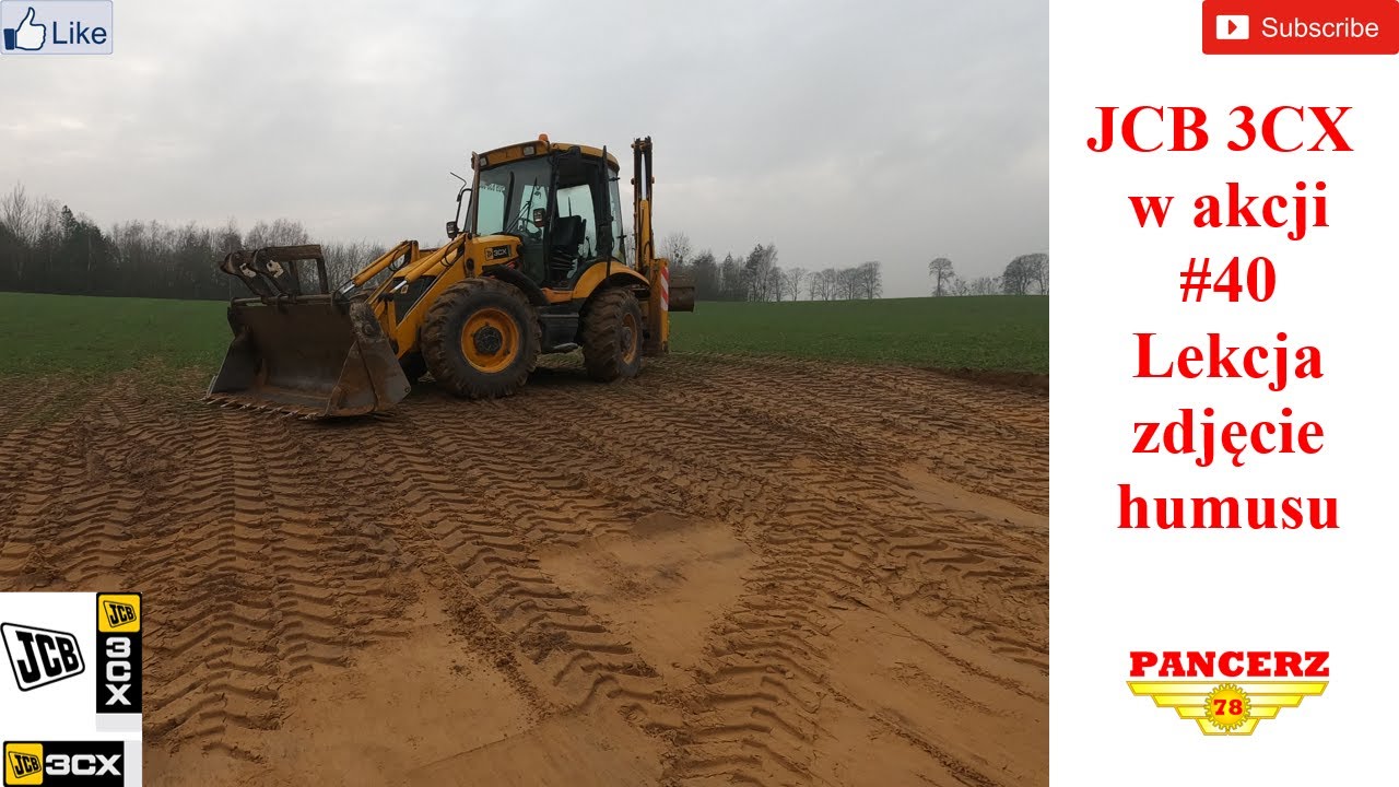 JCB 3CX w akcji. #40 Lekcja pracy przednią łyżką - zdjęcie humusu.