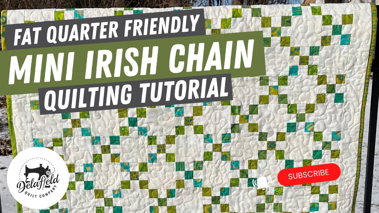 Миниатюрное ирландское лоскутное одеяло Fat Quarter Friendly &mdash; бесплатное руководство по шитью #к...