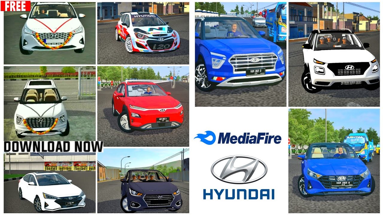 Top 10 Hyundai Cars Mods For Bus Simulator Indonesia || Indian Car Mod For Bussid || Car Mod