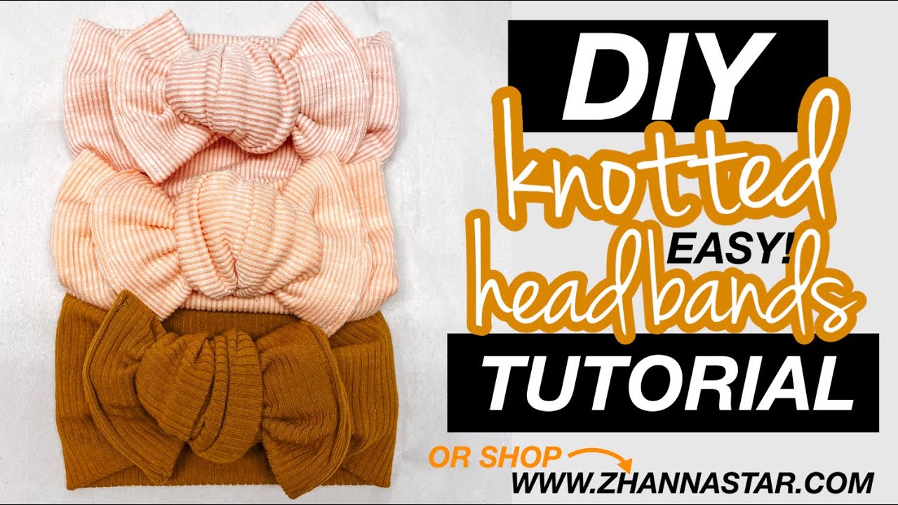 DIY chunky knotted headbands Tutorial
