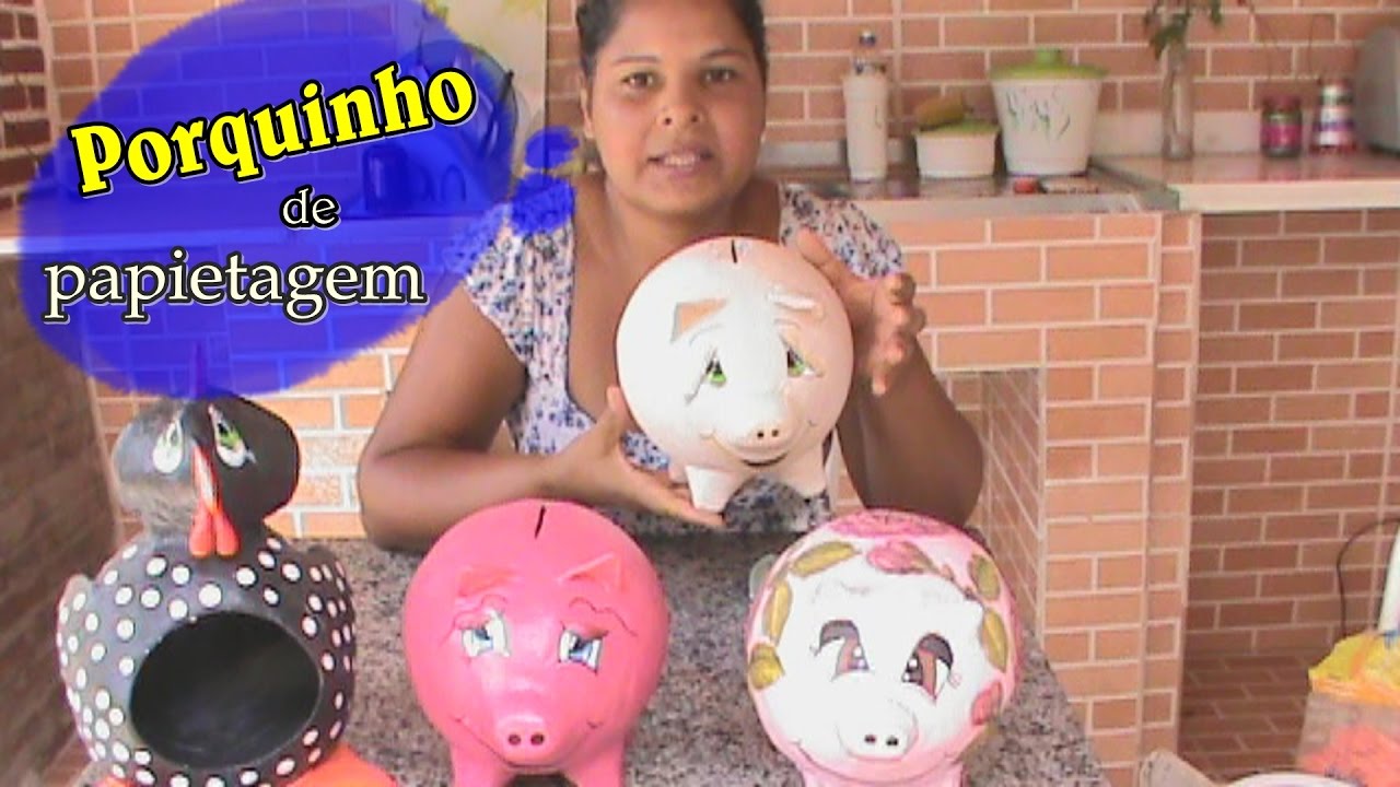 Porquinho de papietagem