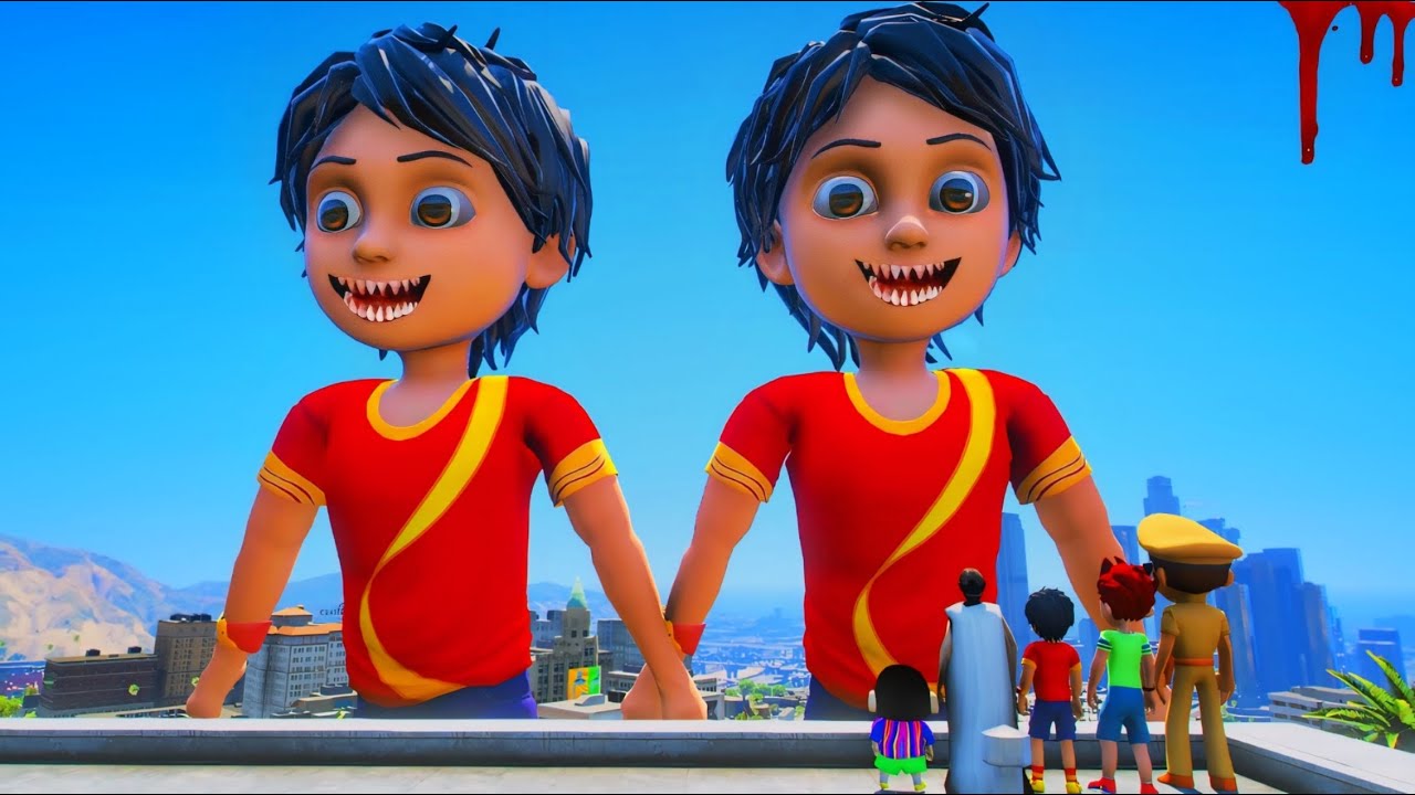 LITTLE SINGHAM WITH SHIVA KICKO SHINCHAN FOUND BIGGEST EVER KICKO IN GTA 5 #6