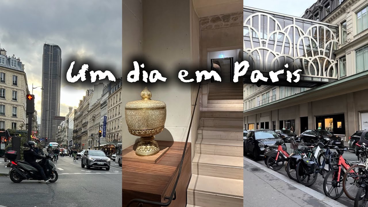 Caminhando por Paris e visitando uma exposição