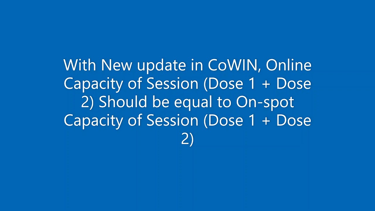 Cowin Online slots should be equal to Onspot slots.