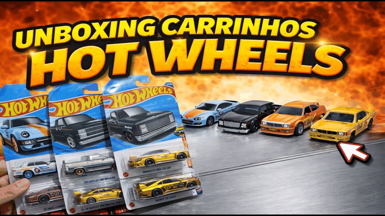 UNBOXING CARRINHO HOTWHEELS BMW E MUITO MAIS