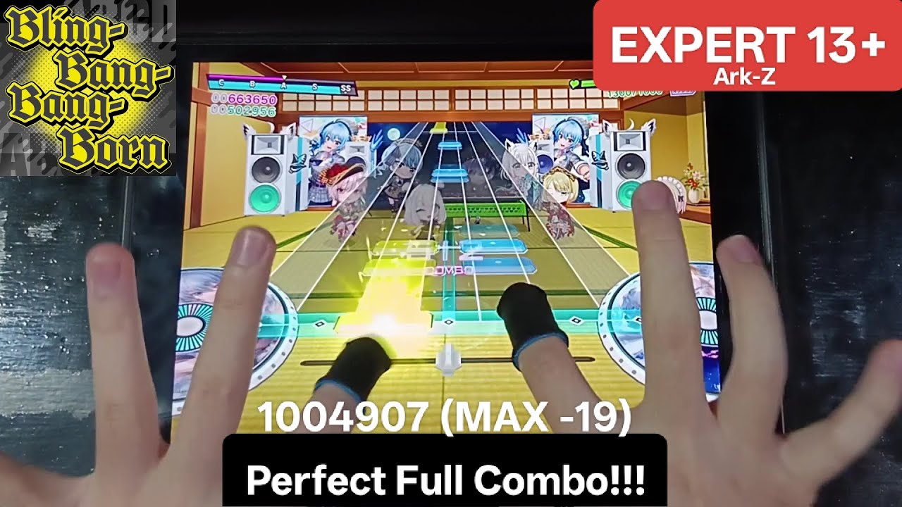 [D4DJ/グルミク]    Bling-Bang-Bang-Born - [Expert 13+] 「手元動画/PFC」1004907 (MAX -19)