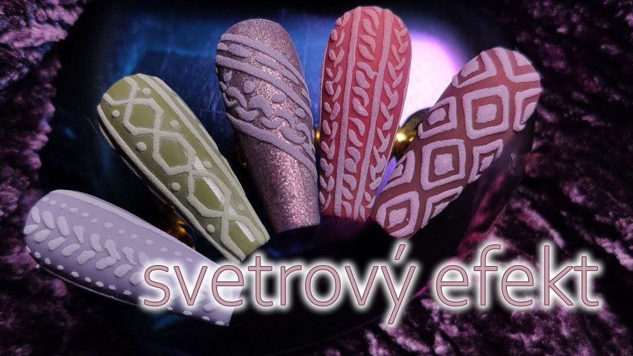 Svetrový efekt | svetr gellakem + vychytávky || #NailArtAlexandra 💅