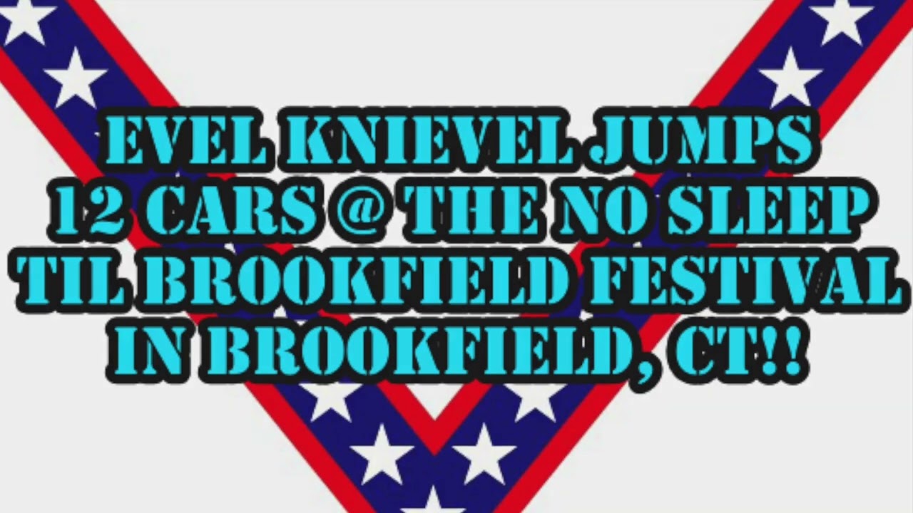 Evel Knievel jumps 12 Cars @ Twins BBQ in Brookfield, CT!!!