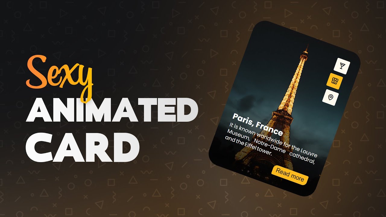 Card Animation using HTML & CSS