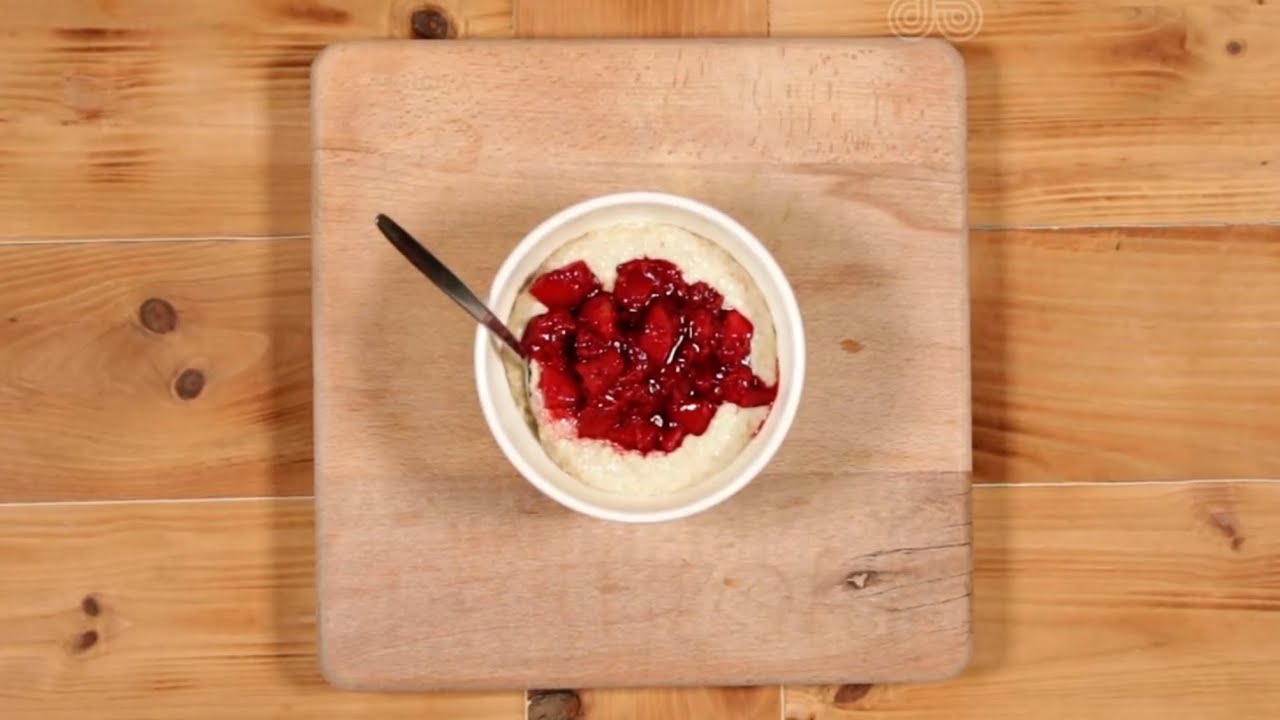 Oat & Quinoa Porridge with Raspberry Compote