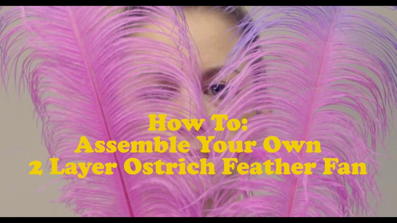 Acid Dyed Ostrich Feather Fan Assembly | Crafting With Liz | Ep2