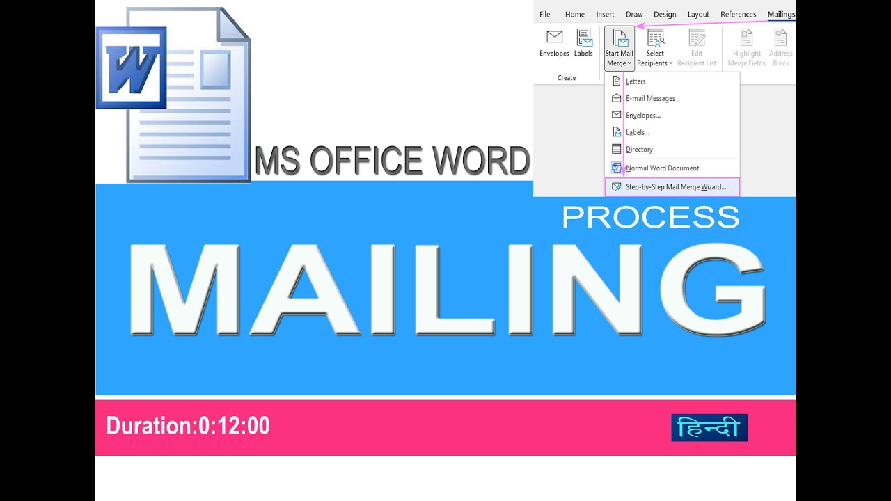 MAIL MERGE EASY STEP
