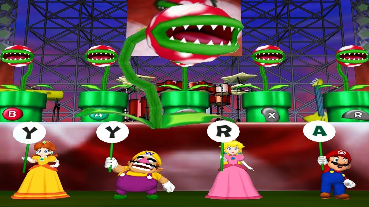 Mario Party 5 - Minigames Battle 7 Wins: Daisy vs Wario vs Peach vs Mario (very hard)