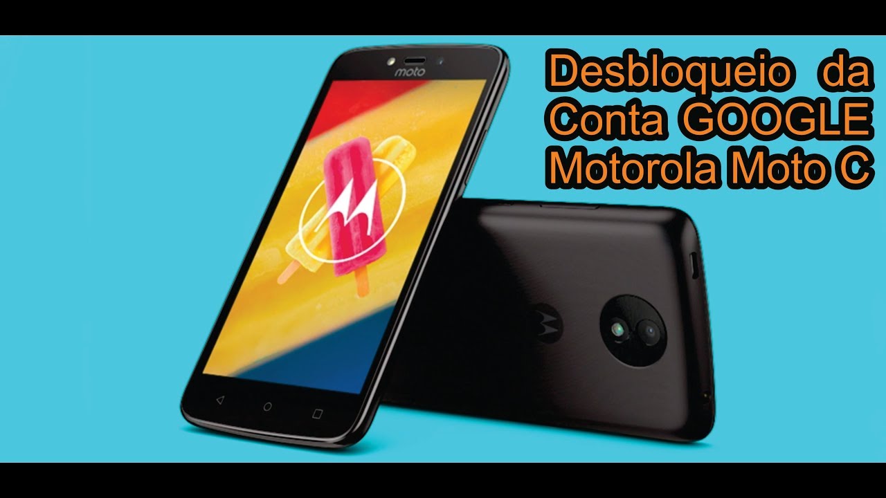 Desbloqueio da conta google Moto C sem talkback