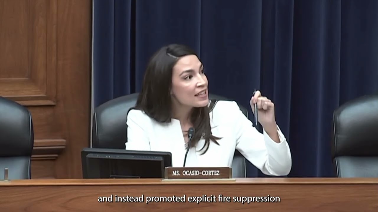 Rep. AOC on Colonization, Indigenous Peoples, and Wildfire Preparation