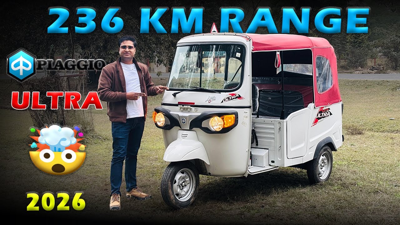 236 KM Range 💪l Piaggio Ape E-City ULTRA Review 🔥🚀l अब कमाई होगी दोगुनी ✅l Piaggio Ape l mrtrucks 