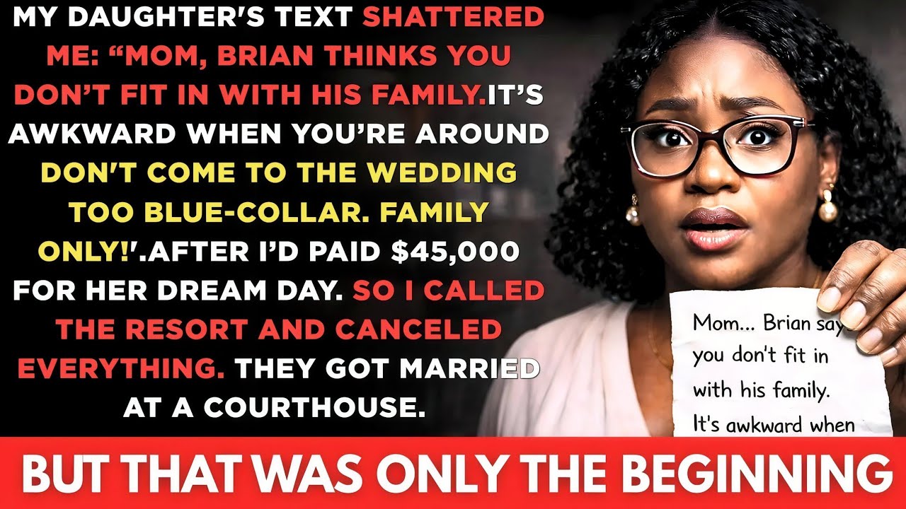 My Daughter Excluded Me From Her $45K Wedding — My Response Shocked Her Instantly...