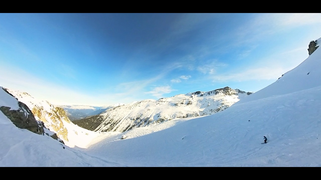 Skiing Ruby Bowl at Blackcomb from Spanky's Ladder, February 11, 2026
