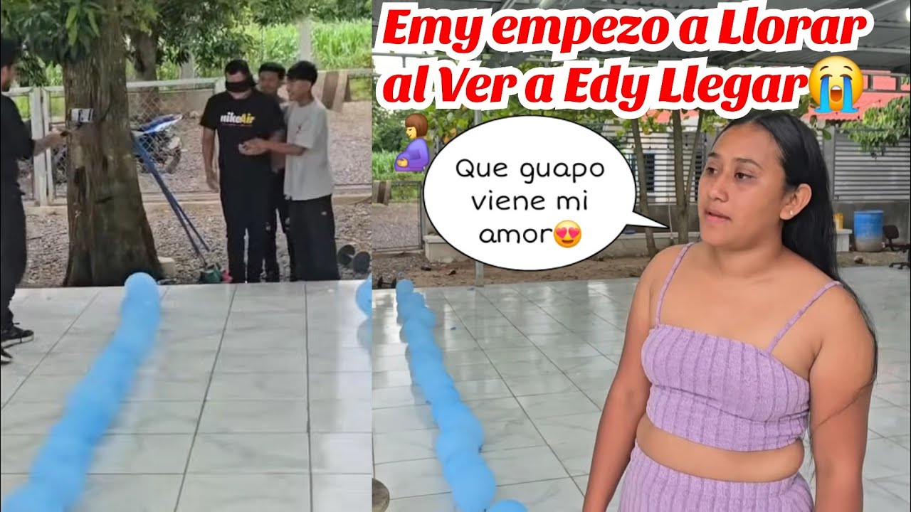 EMY No Pudo Contener las Lagrimas Al Ver a EDY Llegar muy Guapo😭para la Gran Sorpresa asi lo Espera