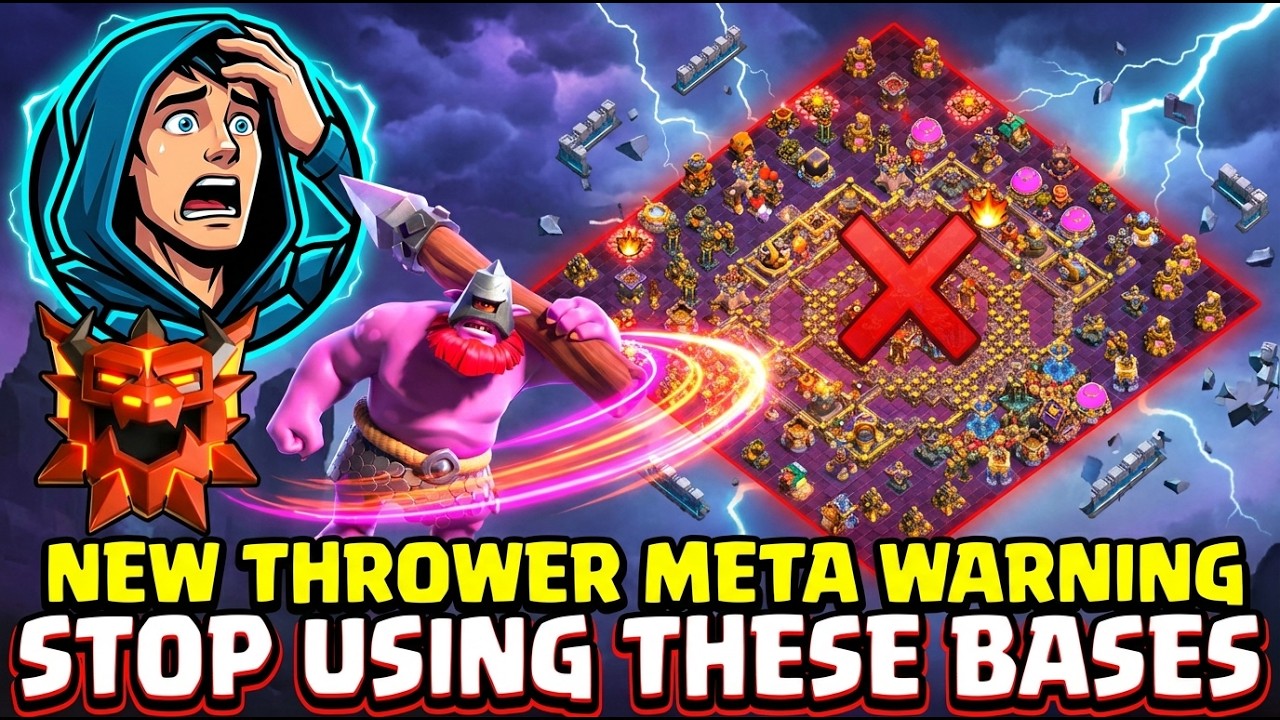 STOP USING THESE TH18 BASES! New Thrower Meta Destroys Old Layouts After Balance Changes