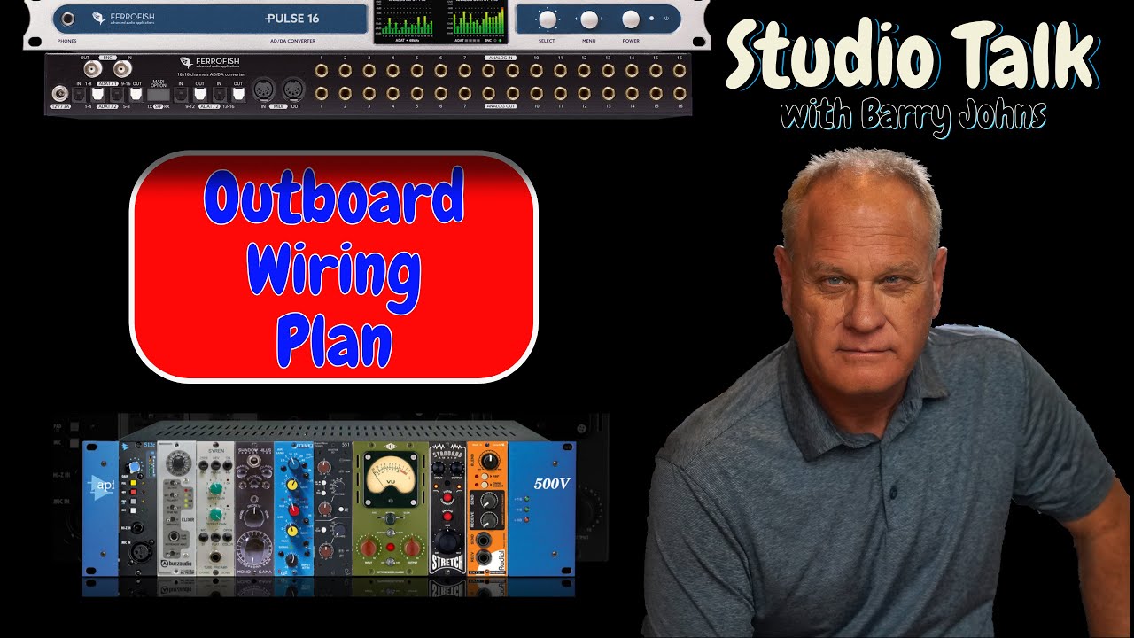 Ferrofish Pulse 16 - Outboard Hardware Wiring Plan