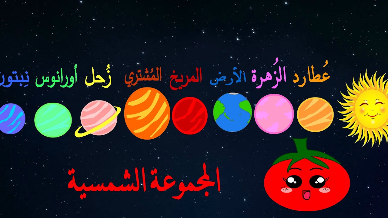 الكواكب  - المجموعة الشمسية- عالم الفضاء - تعليم أسماء الكواكب للأطفال - باللغة العربية