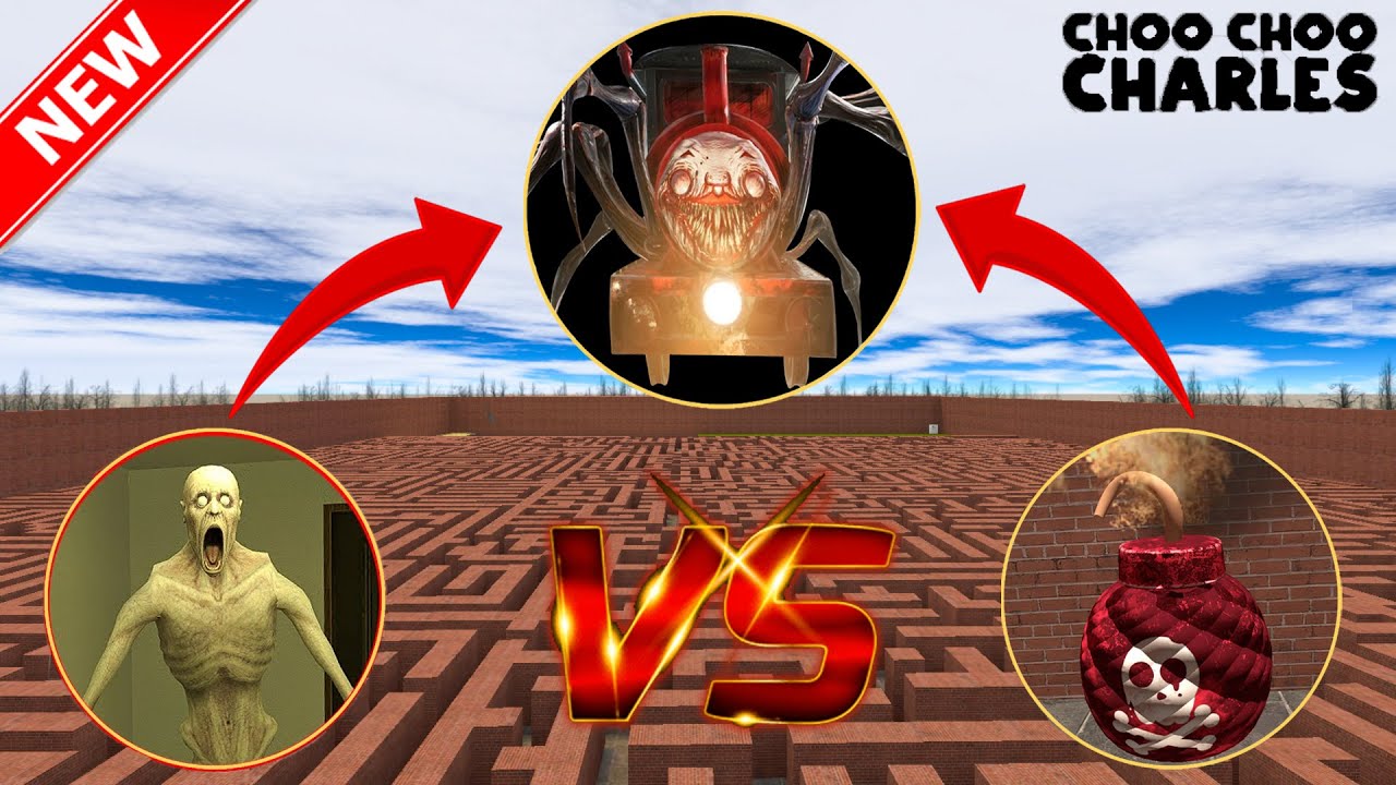Best of SCP-096 VS Choo-Choo Charles VS BOMB (EXPLOSIVE) In Garry's Mod #12
