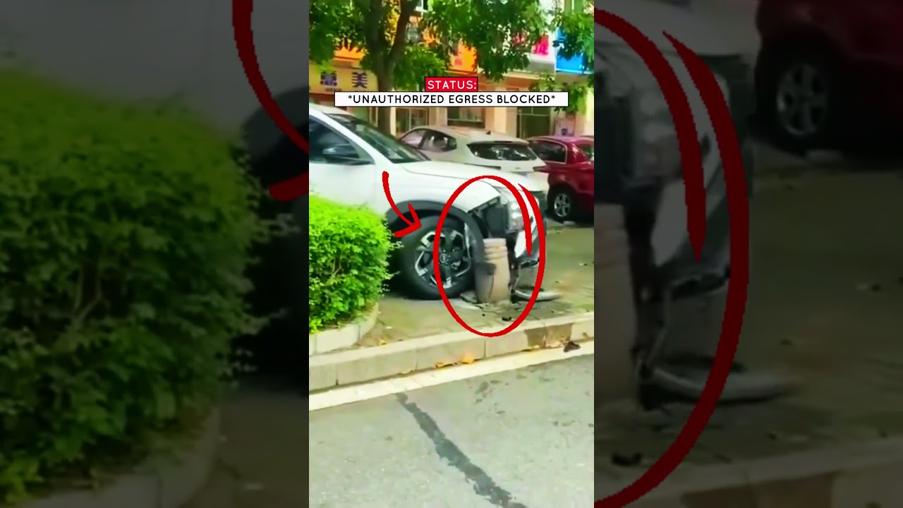 INSTANT KARMA! 😱 Impatient Driver Beaches Car On Parking Barriers!