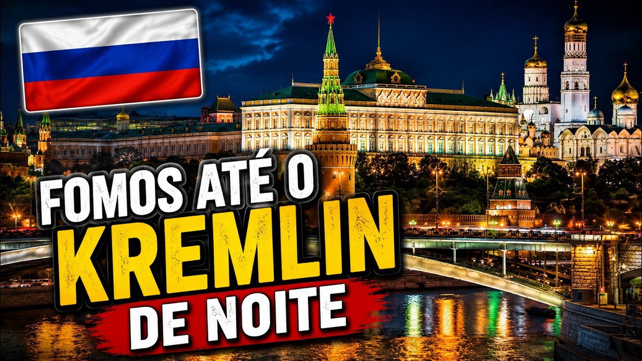 🇷🇺 Como está o Kremlin em 2026? Fomos até a Praça Vermelha a noite! Veja como foi!
