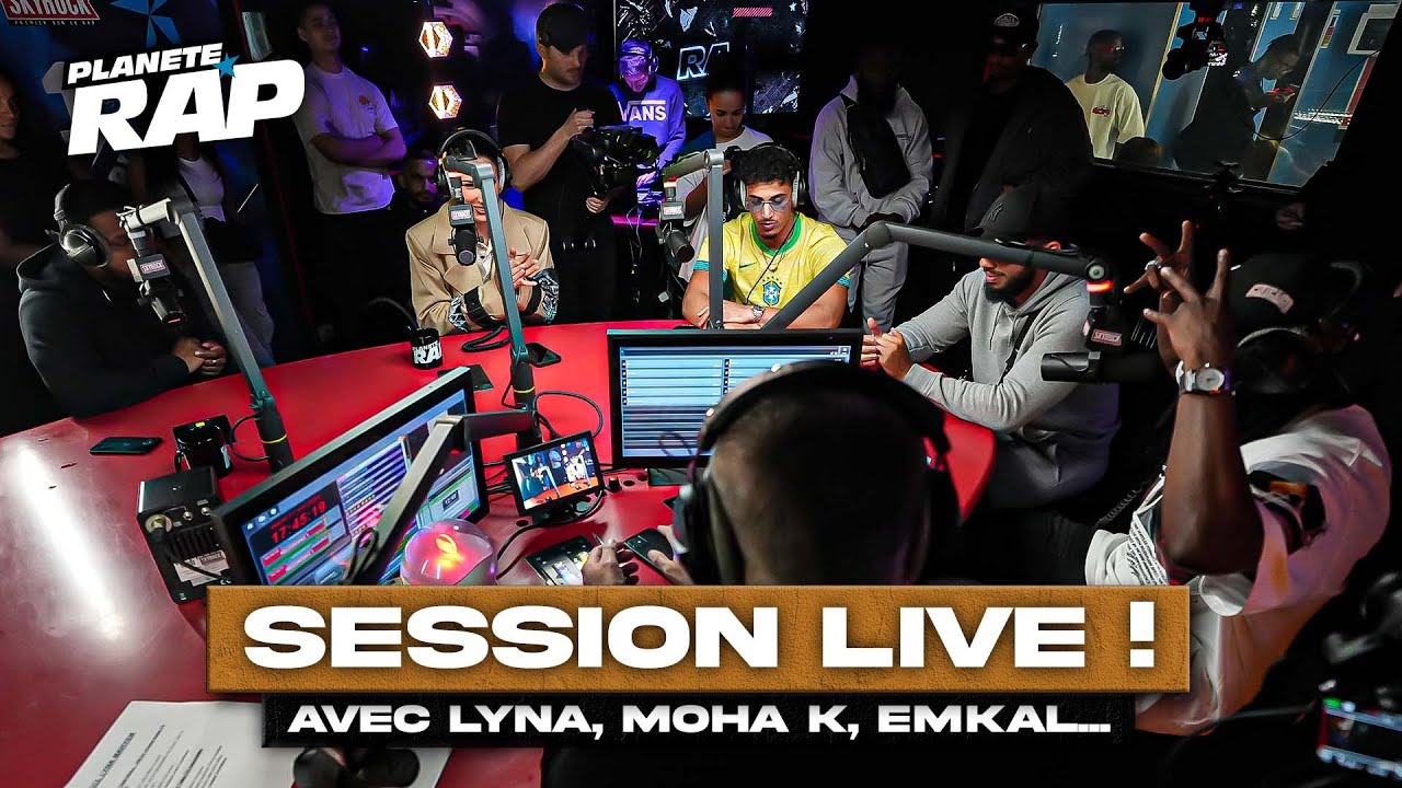 SESSION LIVE avec Lyna Mahyem, Emkal, Moha K, SenSey, Tiito, Meesyz & Leouss ! #PlanèteRap