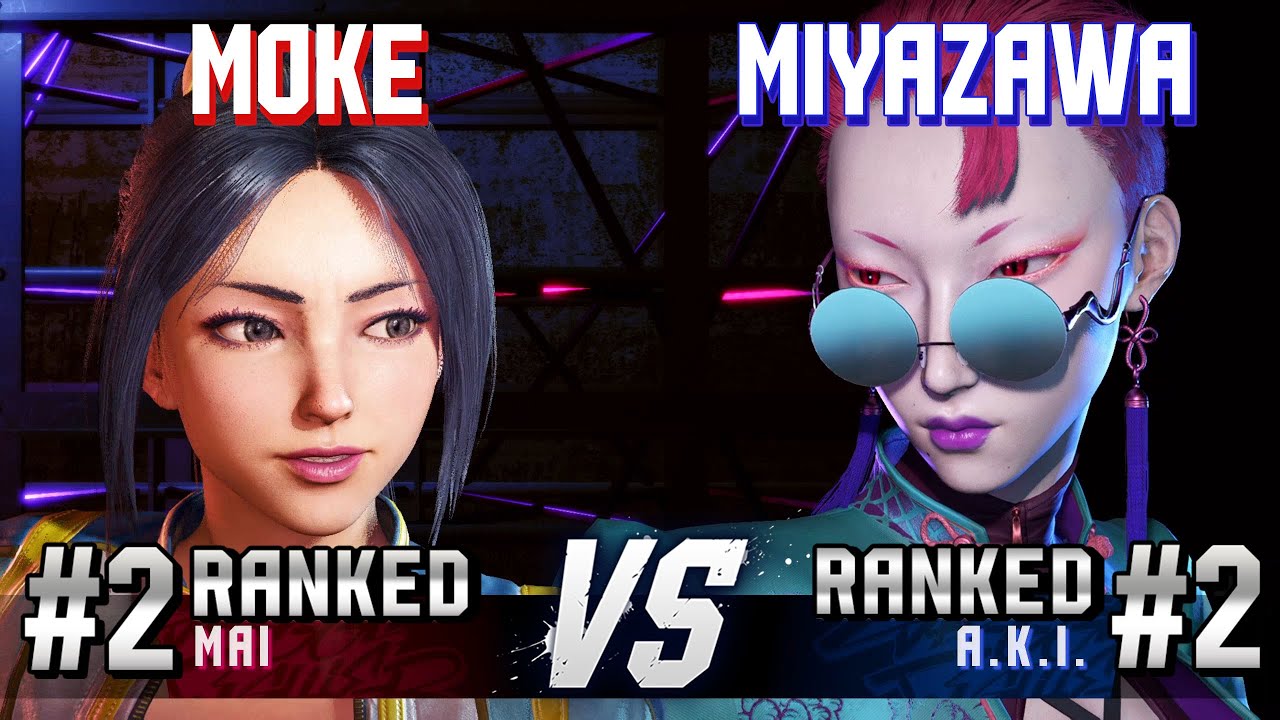 SF6 ▰ MOKE (#2 Ranked Mai) vs MIYAZAWA KIRYU (#2 Ranked A.K.I.) ▰ High Level Gameplay