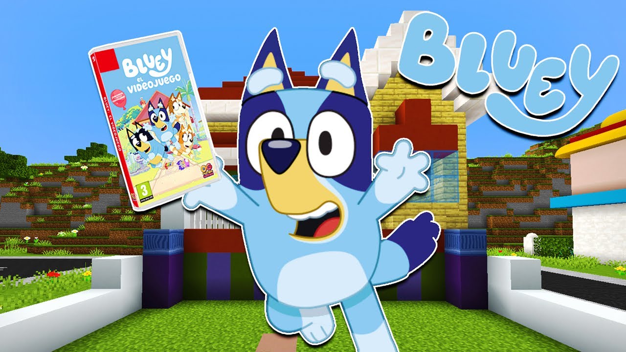 BLUEY JUEGA a BLUEY EL VIDEOJUEGO | Las Aventuras de BLUEY en Minecraft!