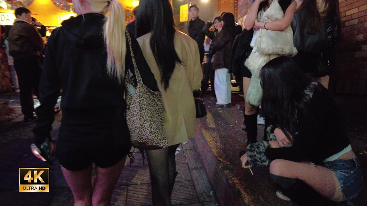 ［Itaewon 4K］Seoul Night Walk!! ~ Невероятное веселье ~ Улица клубов Итэвона ~~ !!