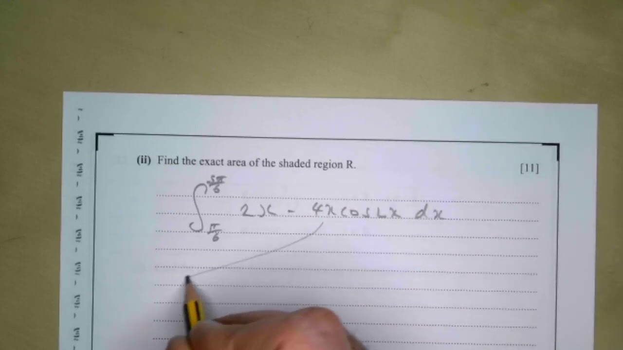 CCEA A2 Pure Maths Summer 2024 Qu 11