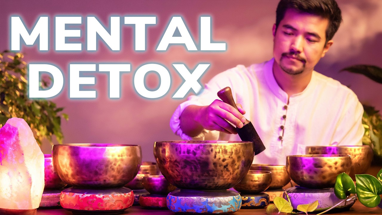 *OVERTHINKING STOPS HERE* Mental Detox | Himalayan Singing Bowls for Stress Relief