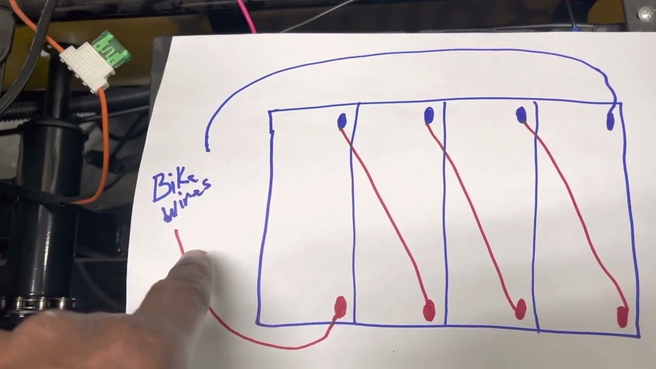 How to wire / install batteries in a electric scooter/ Moped/ motorcycle