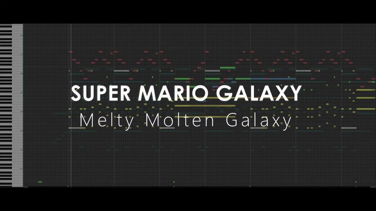 Super Mario Galaxy - Melty Molten Galaxy (remix) | Midi Mockup
