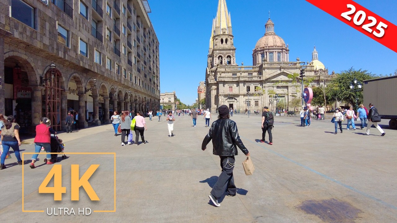 Guadalajara, Mexico 🇲🇽 City Tour | Street Walk | Jalisco | 4K | Zona Centro | Virtual Walking 2025