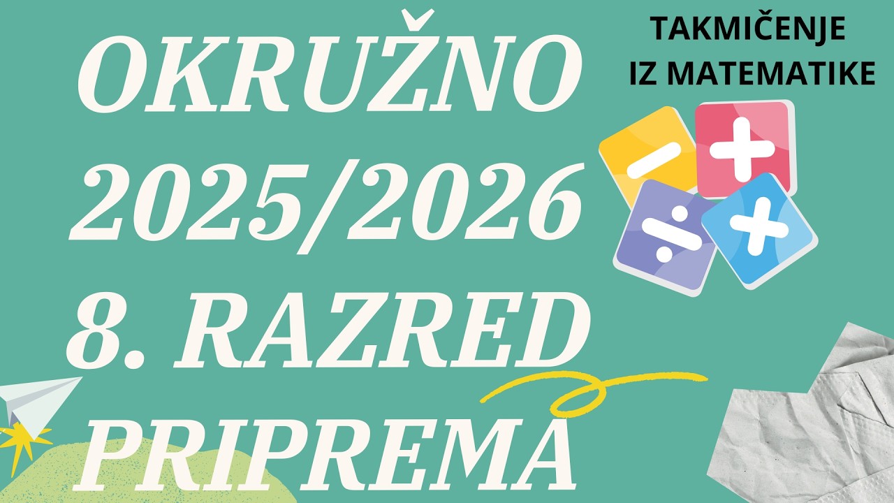 pripreme za okružno 8  razred