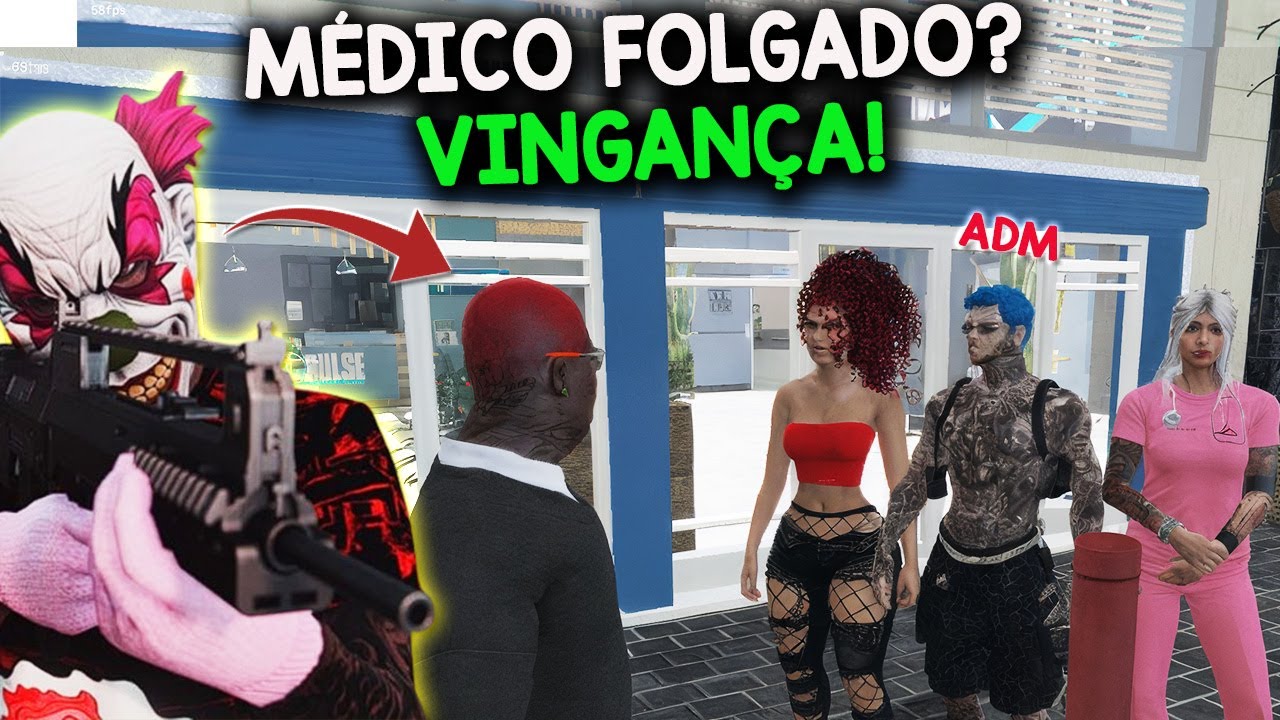 "MÉDICOS" PROTEGIDOS POR ADM FROUXO FORAM COBRADOS no GTA RP! (DaLLass Gameplays)