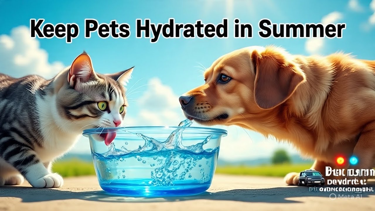 How to Keep Your Pet Hydrated in Summer ☀️ | Cat & Dog Care Tips | Best Hydration Tips for Cat & Dog