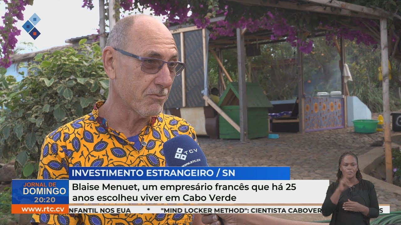 Blaise Menuet, um empresário francês que há 25 anos escolheu viver em Cabo Verde